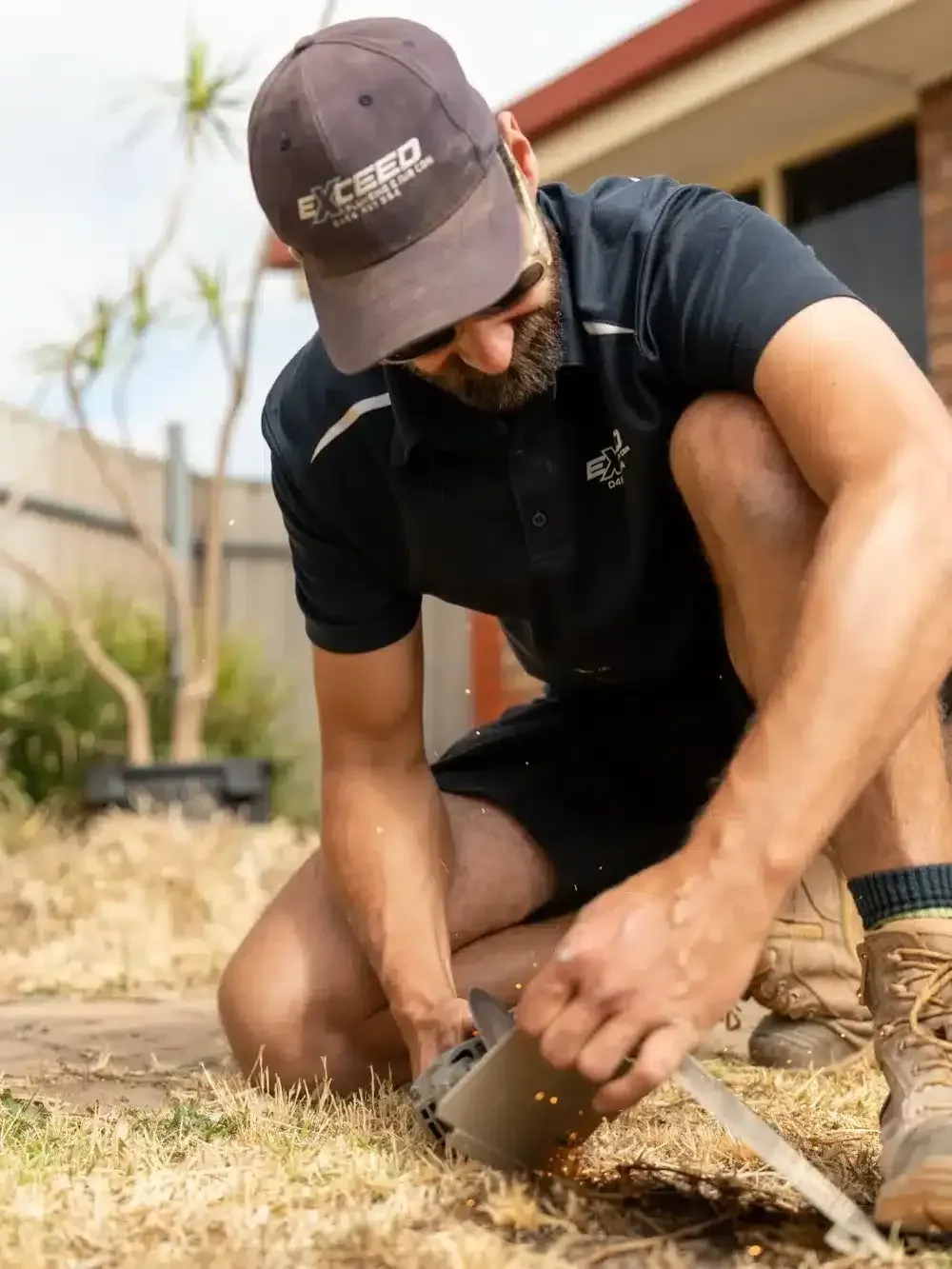 A Edwardstown plumber at work on a job